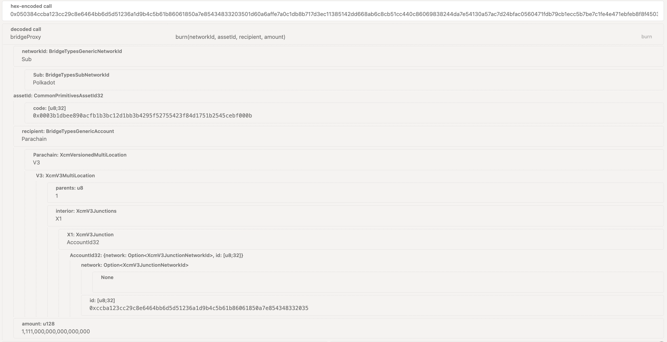 Image: Example of a DOT transfer to the SORA mainnet from the Polkadot relay chain